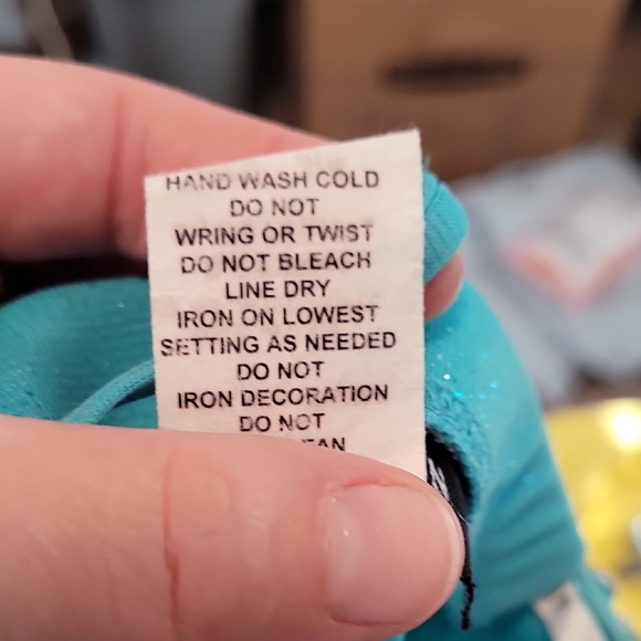 Y2K B Darlin Sparkly Teal Prom Dress XS/S Glitter Fairycore Jewel Gown 0/2 90s - Picture 8 of 10